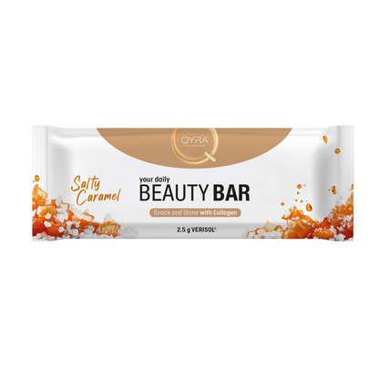 QYRA Kollagen Riegel Salty Caramel mit VERISOL® (7 Stück)