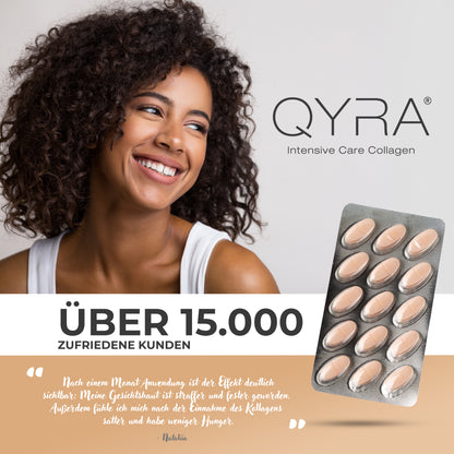 Über 15.000 zufriedene QYRA Kundinnen – Kollagen Tabletten Erfahrungen und Bewertungen